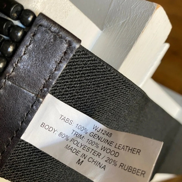 Anthropologie Linea Pelle Bios Beaded Waist  Belt - Picture 9 of 9